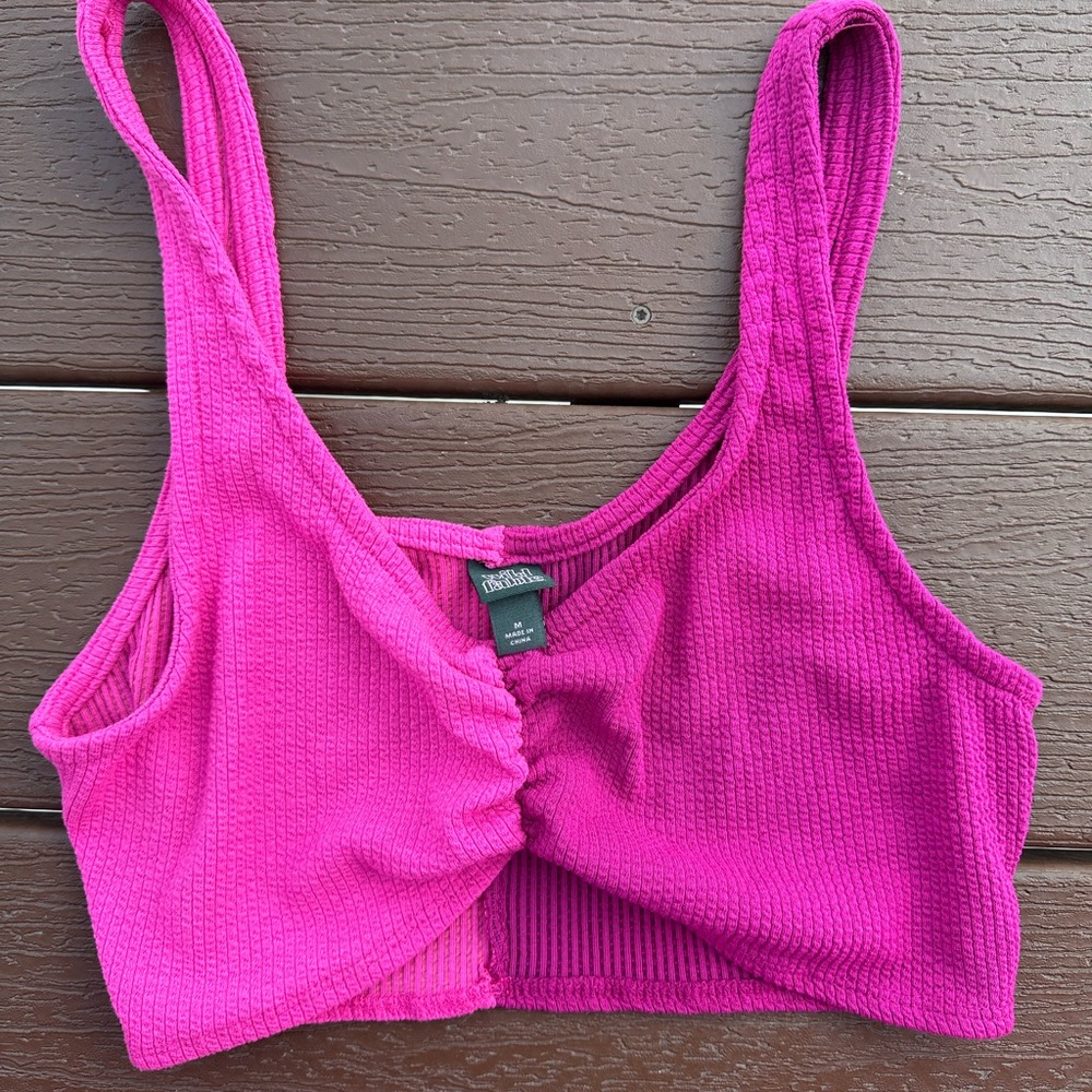 Wild Fable Pink Ribbed Tank Top